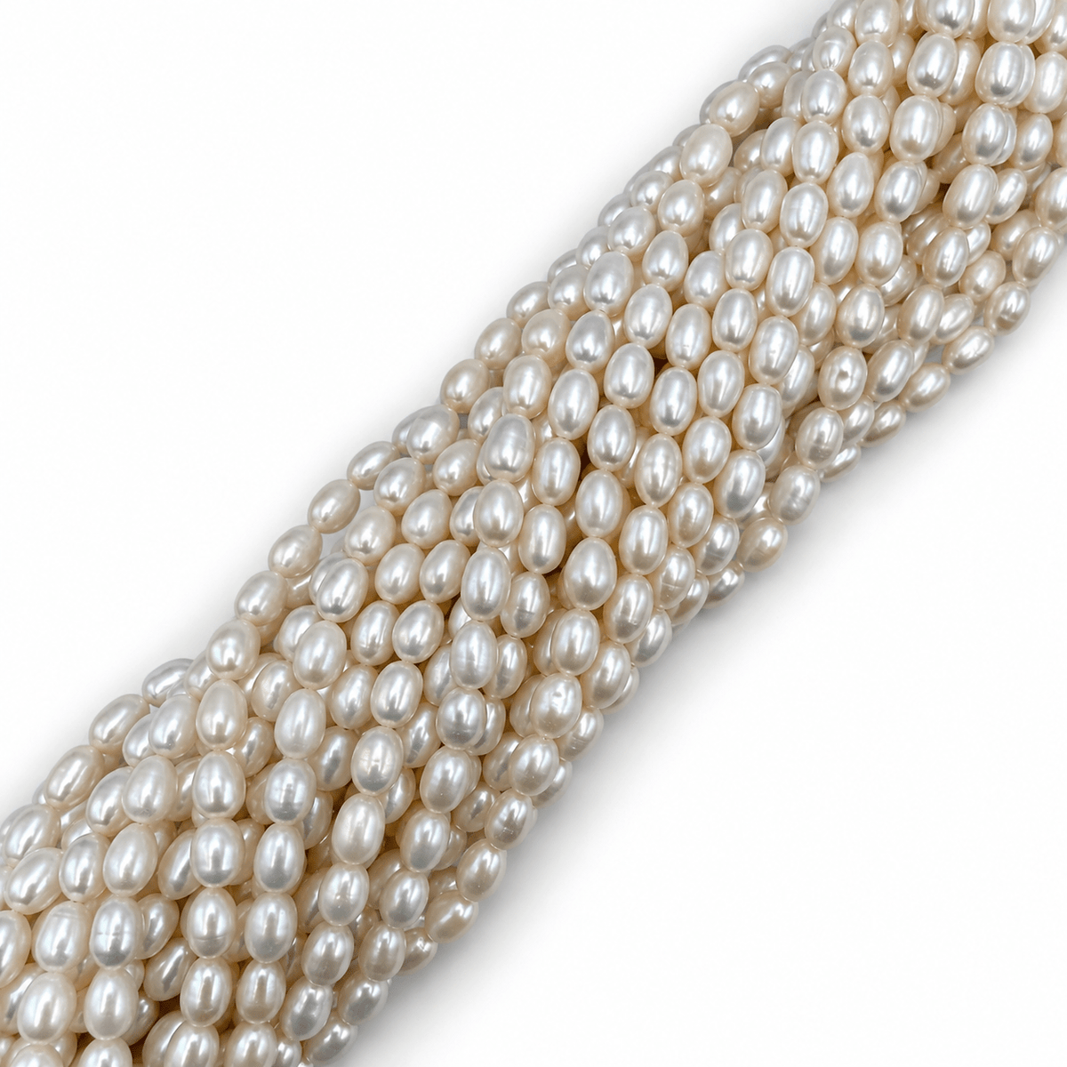 Ferskvandsperler – Rice, Grade AAA (8-9x6mm) - Uniq Perler - 125505