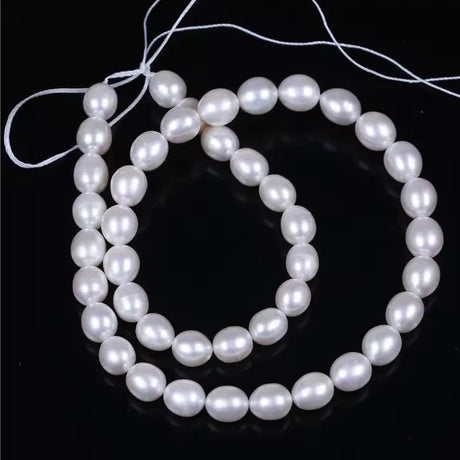 Ferskvandsperler - Rice Perler, Grade AAA (8 - 9mm) 1 stk. - Uniq Perler - 7556783