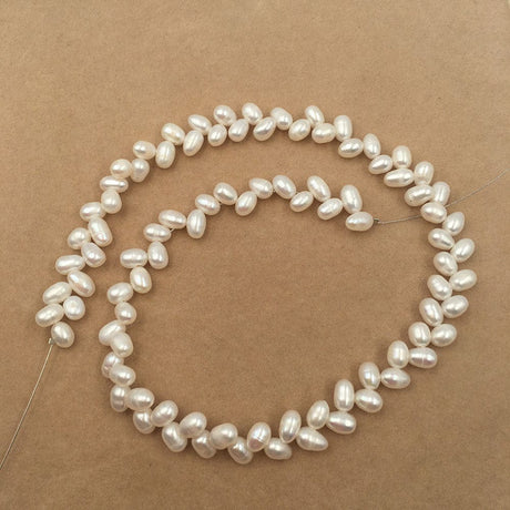 Ferskvandsperler – Rice Tvillinge Perler, Grade A (5 - 6mm) - Uniq Perler - 0001489127