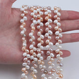 Ferskvandsperler – Rice, Tvillinge Perler, Grade A (5x6mm) - Uniq Perler - 230224