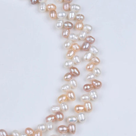 Ferskvandsperler – Rice, Tvillinge Perler, Grade A (5x6mm) - Uniq Perler - 230224