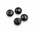 Ferskvandsperler - Topboret/Anboret- Sort -(8,-8,5mm) 2 stk. - Uniq Perler - 125490