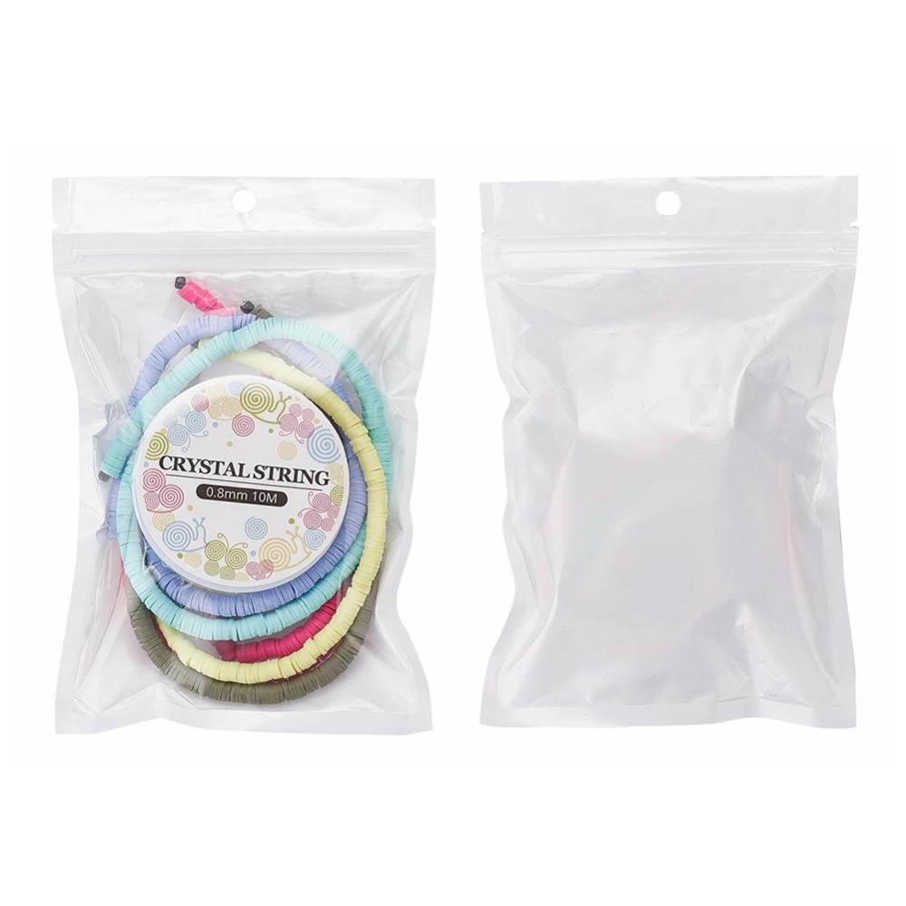 Fimo Perle sæt – Mix Farver (6mm, 5 Strenge + Elastiktråd) - Uniq Perler - 