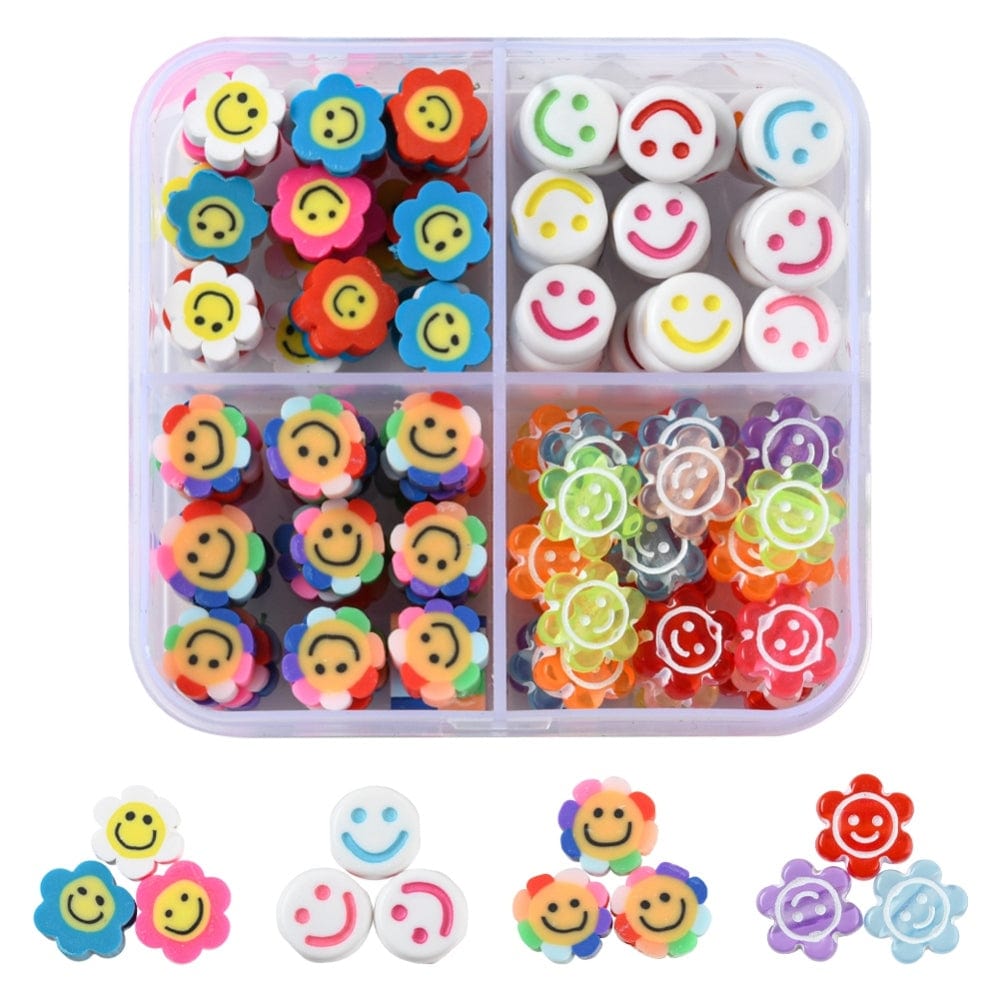 Fimo Perler - Assorterte Smiley Modeller, 120 stk | Uniq Perler