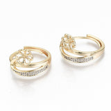 Fingerring Med Zirkonia Til Topboret Perle – Forgyldt, Justerbar (16–19mm) - Uniq Perler - 114126