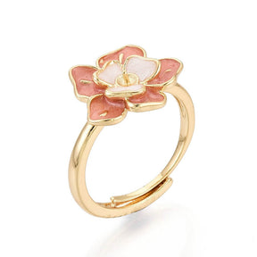 Fingerring Til Topboret Perle – 18K Forgyldt, Justerbar (15 - 18mm) - Uniq Perler - 