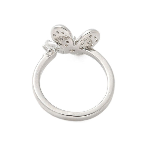 Fingerring Til Topboret Perle – Langtidsholdbar Platin Farvet, Justerbar - Uniq Perler - 115035