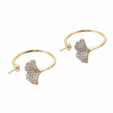 Fingerring Til Topboret/Anboret Perle, Forgyldt, Justerbar - Uniq Perler - 111989