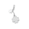 Firkløver Vedhæng med Zirkonia – Langtidsholdbar Sølvbelagt (35mm) - Uniq Perler - 120248
