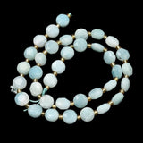 Flower Amazonit Perler – Facetteret Sekskantet Flad Rund (8–8,5mm) - Uniq Perler - 117286