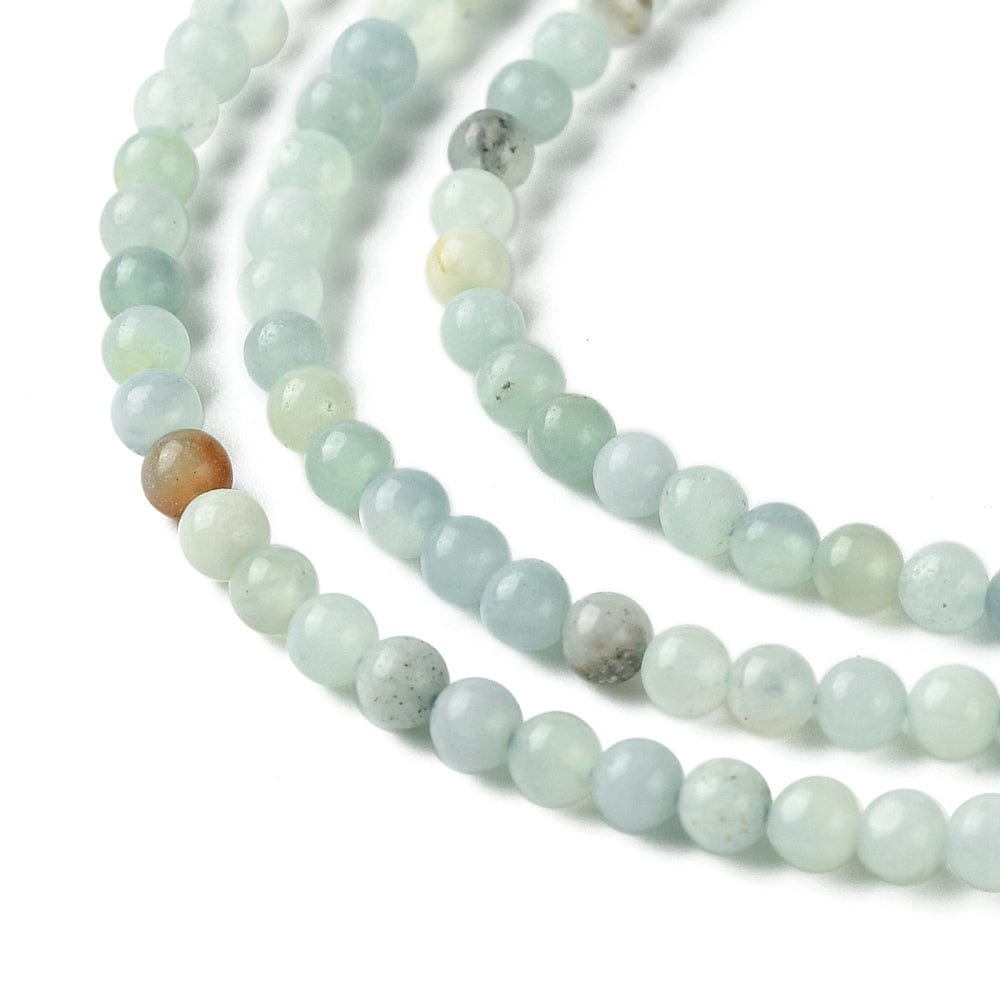 Flower Amazonit – Rund (3mm) - Uniq Perler - 112402