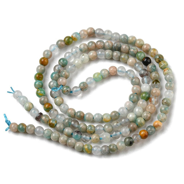 Flower Amazonit – Rund (3mm) - Uniq Perler - 490349