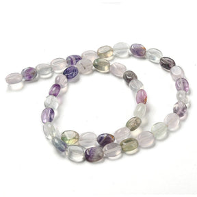 Fluorite – Flat Oval (10x8x5.5mm) - Uniq Perler - 112997