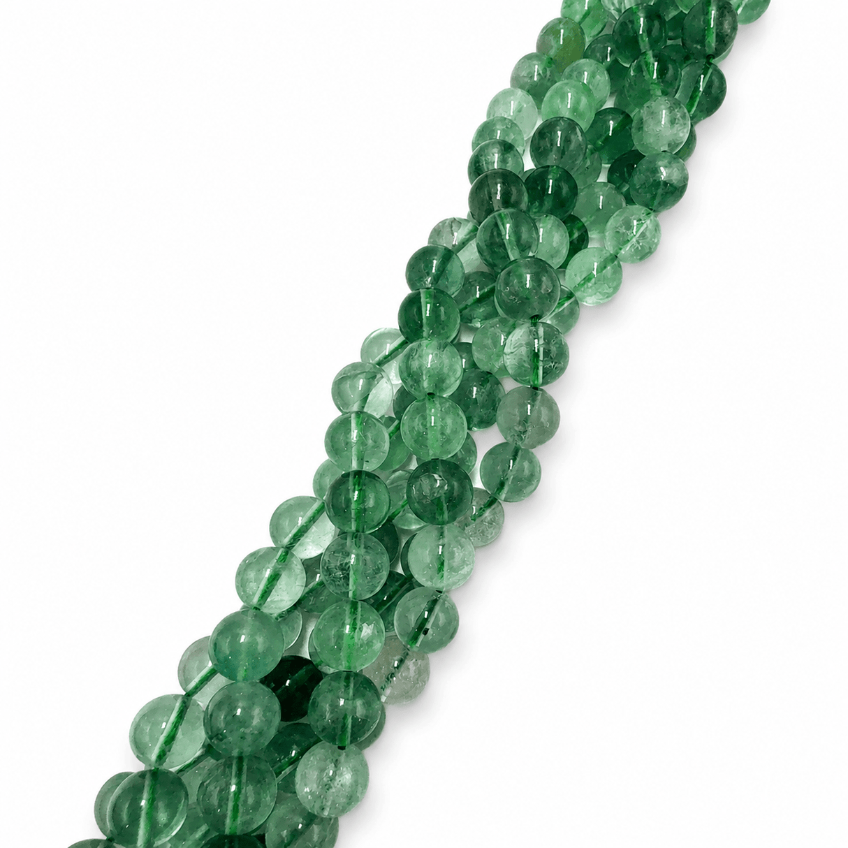 Fluorit – Grøn, Rund (10-10,5mm) - Uniq Perler - 117292