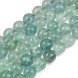 Fluoritt – Grønn, Rund (10 - 10,5mm) - Uniq Perler - 117292