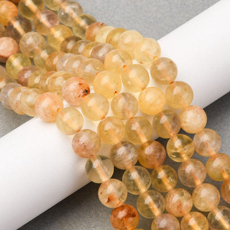 Fluorit – Gul, Rund (8,5mm) - Uniq Perler - 115239