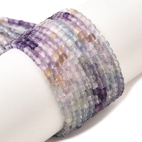 Fluorit – Kube Formet (2x2mm) - Uniq Perler - 115231