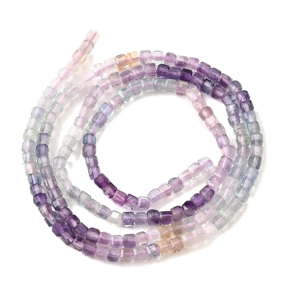 Fluorit – Kube Formet (2x2mm) - Uniq Perler - 115231