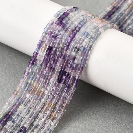 Fluorit – Kube Formet (2x2mm) - Uniq Perler - 115231