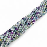 Fluorit Perler – Facetterede (3mm) - Uniq Perler - 125616