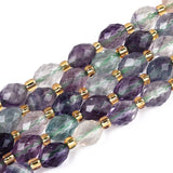 Fluorit Perler – Facetterede Ovale (8~9x6~8mm) - Uniq Perler - 