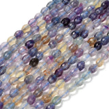 Fluorit Perler – Facetterede Rice (5,5x4mm) - Uniq Perler - 119272