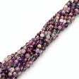Fluorit Perler – Lilla, Runde (8mm) - Uniq Perler - 125947