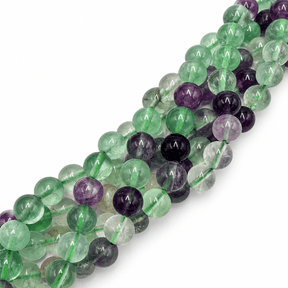 Fluorit Perler – Runde (8mm) Grade A - Uniq Perler - 126089