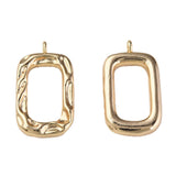 Fold Over Lås i Messing – Rektangulær, 18K Forgyldt (20.5x11.5mm) - Uniq Perler - 