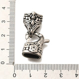 Foldelåse – Antik Sølv, Stål (32mm) 1 stk. - Uniq Perler - 124231