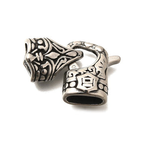 Foldelåse – Antik Sølv, Stål (32mm) 1 stk. - Uniq Perler - 124231