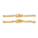 Foldelås/Fold Over Med Zirkonia – 18 karats forgyldt (51.5mm) - Uniq Perler - 117645