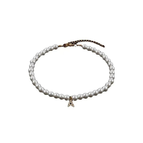 Forgyldt Stål Bogstav U Med Zirkonia Sten - Uniq Perler - 333321