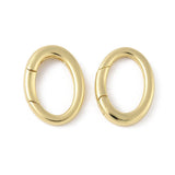 Gate Springlås - 18K Langtidsholdbar Forgyldt (13x18mm) - Uniq Perler - 115927