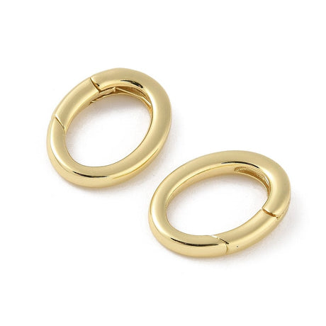 Gate Springlås - 18K Langtidsholdbar Forgyldt (13x18mm) - Uniq Perler - 115927