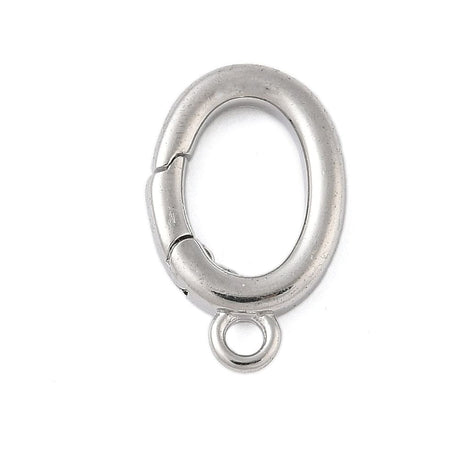 Gate Springlås - Langtidsholdbar Platin (10x17mm) - Uniq Perler - 115922