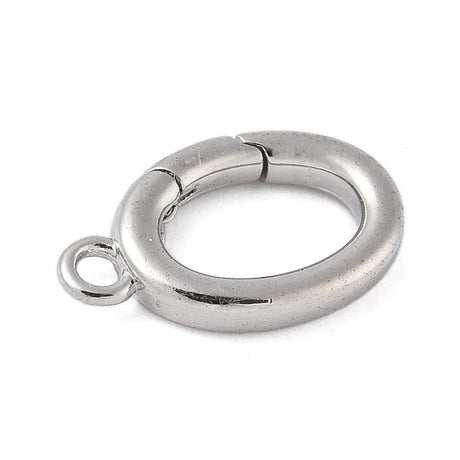 Gate Springlås - Langtidsholdbar Platin (10x17mm) - Uniq Perler - 115922