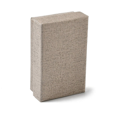 Gaveeske i hard papp – rektangulær (81x52 mm) – sandfarget (6 stk.) - Uniq Perler - 