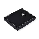 Geschenkschachtel aus Karton für Halsketten – schwarz mit Schleife (193x160 mm) - Uniq Perler - 