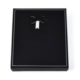 Geschenkschachtel aus Karton für Halsketten – schwarz mit Schleife (193x160 mm) - Uniq Perler - 