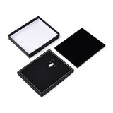 Geschenkschachtel aus Karton für Halsketten – schwarz mit Schleife (193x160 mm) - Uniq Perler - 