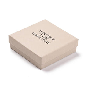 Geschenkbox mit dem Aufdruck „Every Piece Of Gift Tells A Story“ (9x9x3cm), 6 Stück - Uniq Perler - 148976