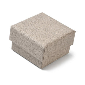 Gift boxes in hard cardboard – square (52x52 mm) – sand-colored (6 pcs.) - Uniq Perler - 