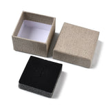 Geschenkschachteln aus festem Karton – quadratisch (52x52 mm) – sandfarben (6 Stk.) - Uniq Perler - 