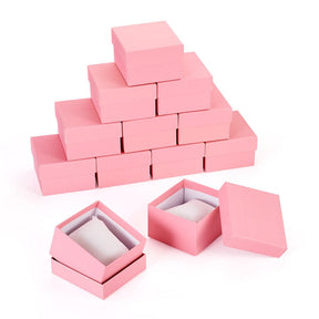 Gaveæsker Lille Pude Indvendig - Pink (8,5x8,3x5,5cm,) 6 stk. - Uniq Perler - 114894