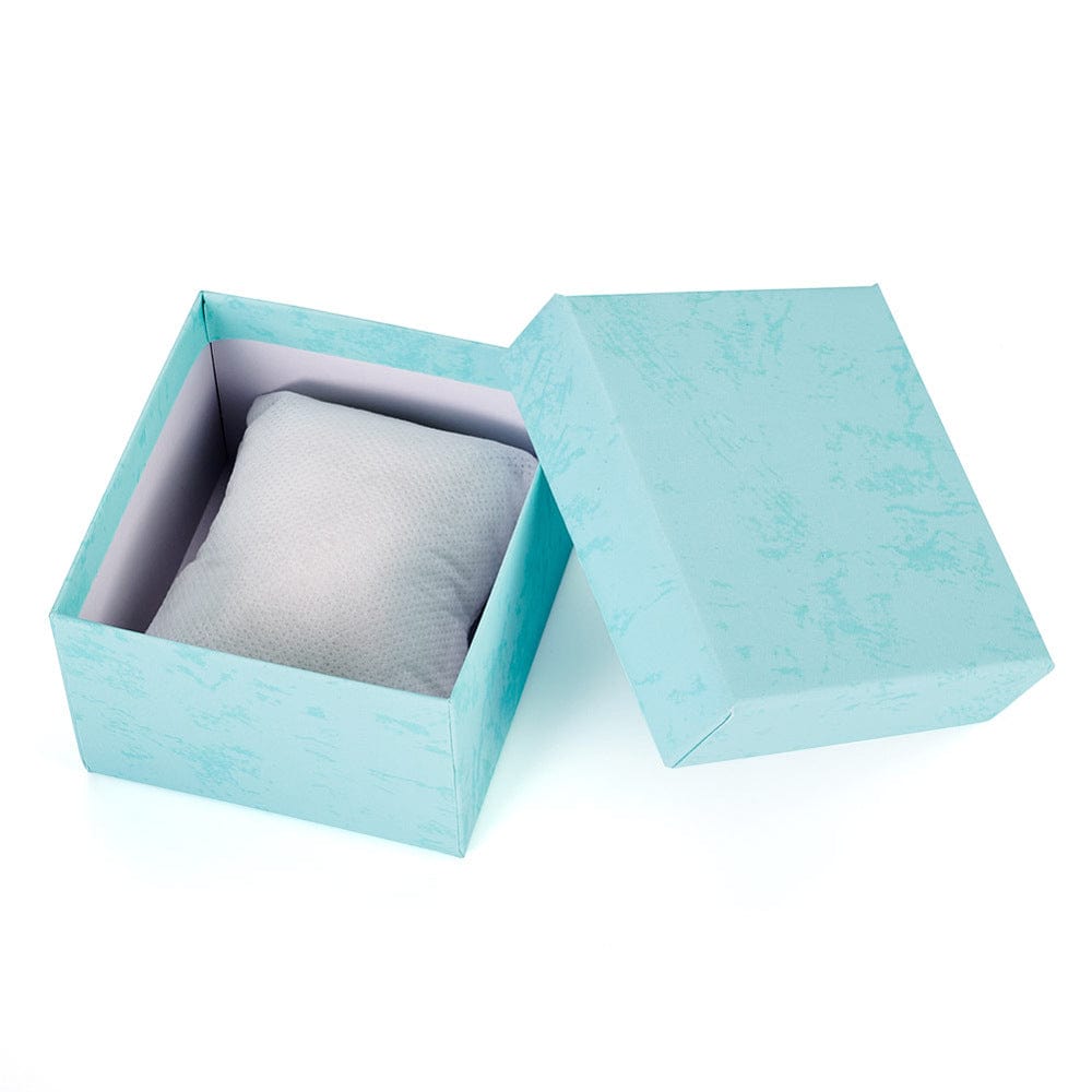 Gaveæsker Med Lille Pude Indvendig, Turkis, (8,5x8,3x5,5) cm, 6 stk. - Uniq Perler - 114893