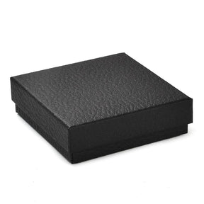 Gift Boxes With Texture - Black (9x9x2.65cm), 6 pcs. - Uniq Perler - 113002