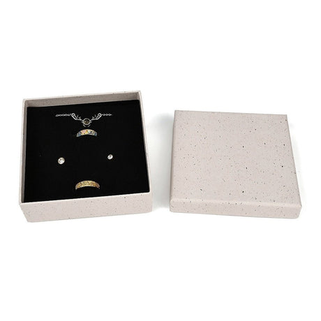 Gaveæsker – Seashell Farve, Firkantet (11x11x4cm) 4 stk - Uniq Perler - 