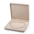 Gaveæsker Til Halskæder – Beige Velour, Firkantet (19x19x4cm) - Uniq Perler - 122833