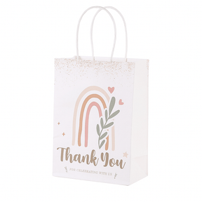 Gaveposer Med Håndtak – "Thank You" (21x15cm) 12 Stk - Uniq Perler - 115322